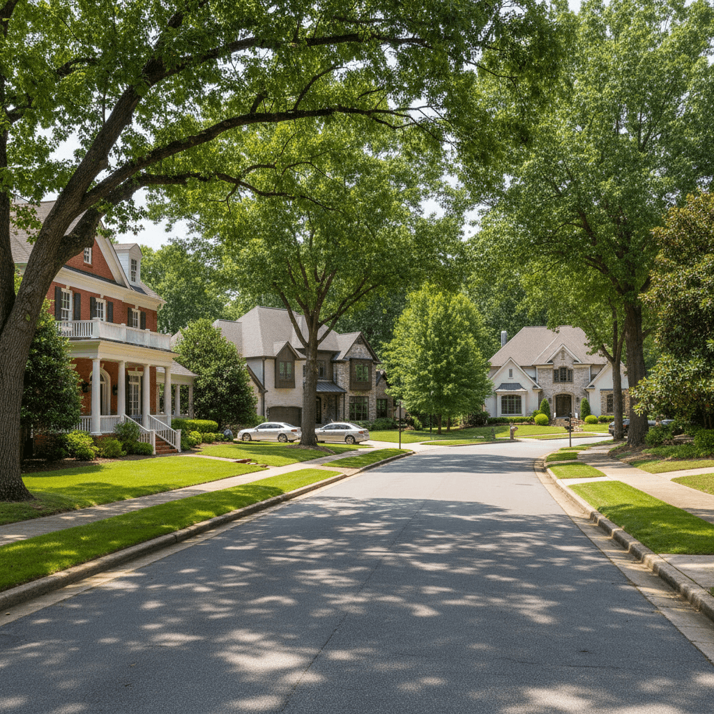 Property location in established neighborhood