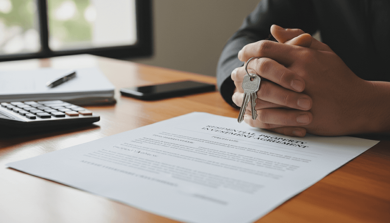 Keys and investment contract representing home ownership through tax liens